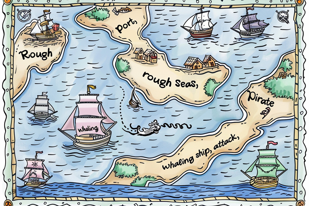 digital image of an ocean inspired activity game for kids