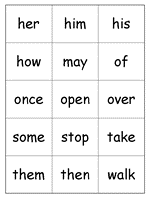 Grade One Dolch Words - Set 2