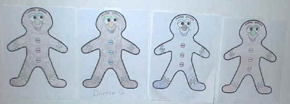 Gingerbread man glyphs