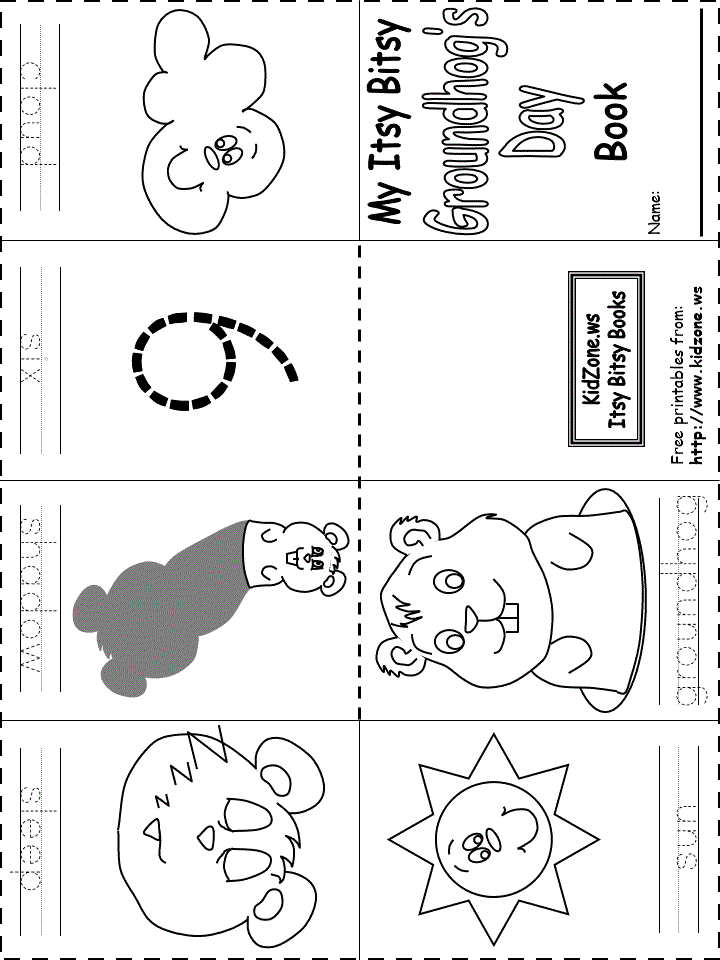 Itsy Bitsy Book - Groundhog's Day