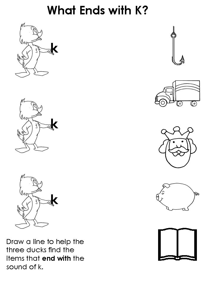 Ending Consonants Worksheets