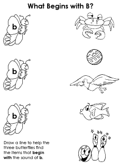 Beginning consonant practice worksheet