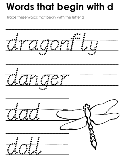 Beginning consonant practice worksheet