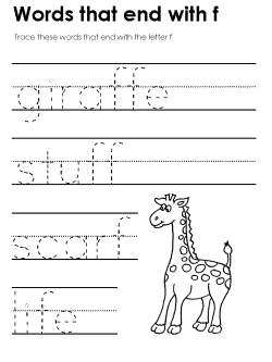 Ending consonant practice worksheet