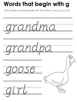 Beginning consonant practice worksheet