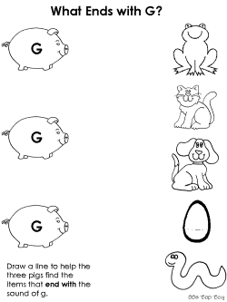 Ending consonant practice worksheet