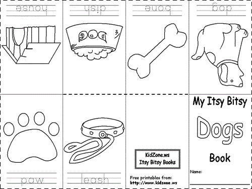 Kidzone Itsy Bitsy Book - Dogs