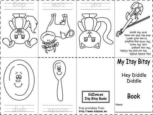 Hey Diddle Diddle itsy bitsy book