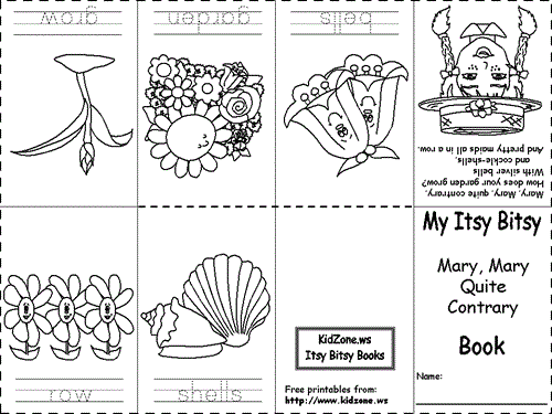 Mary, Mary Quite Contrary Paper Craft