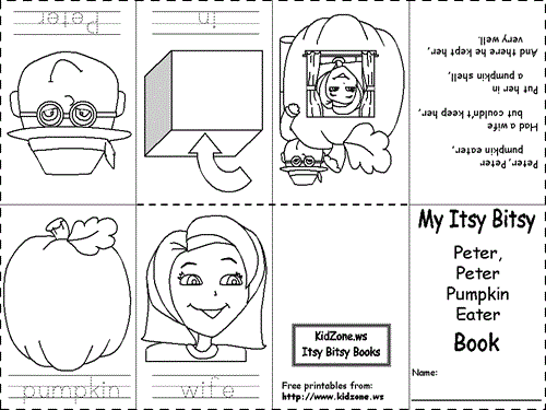 printable itsy bitsy book