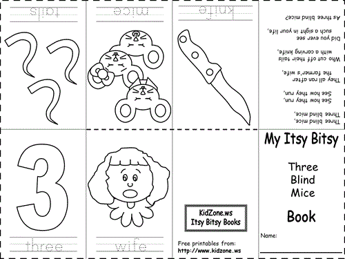 Itsy Bitsy Book:  Three Blind Mice