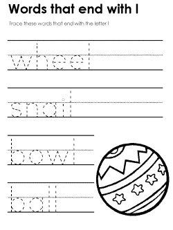 Ending consonant practice worksheet