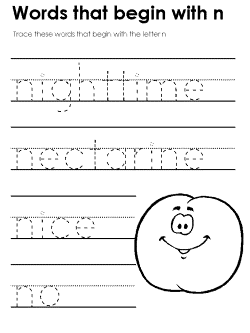 Beginning consonant practice worksheet