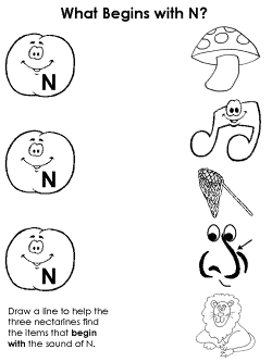 Beginning consonant practice worksheet
