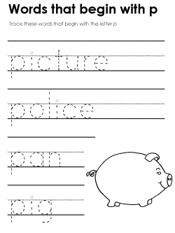 Beginning consonant practice worksheet