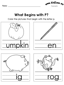 Beginning consonant practice worksheet