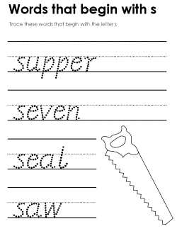 Beginning consonant practice worksheet