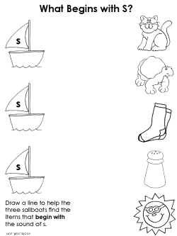 Beginning consonant practice worksheet