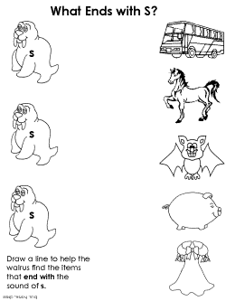 Ending consonant practice worksheet