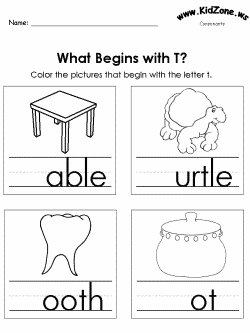 Beginning consonant practice worksheet