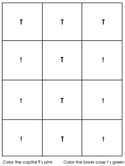 Beginning consonant practice worksheet