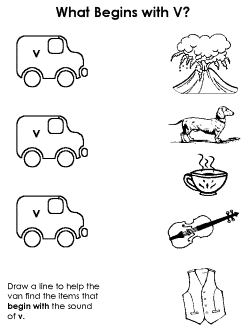 Beginning consonant practice worksheet