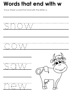 Ending consonant practice worksheet