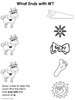 Ending consonant practice worksheet