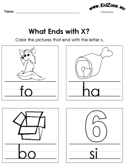 Ending consonant practice worksheet
