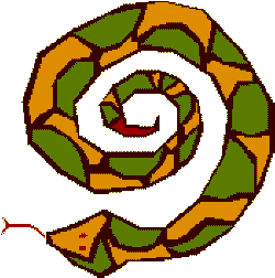 curled snake image