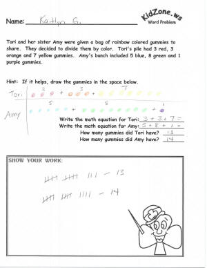 easy math worksheets for grade 1