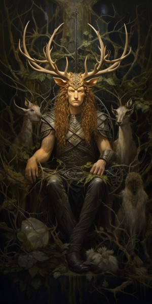 Celtic god Cernunnos
