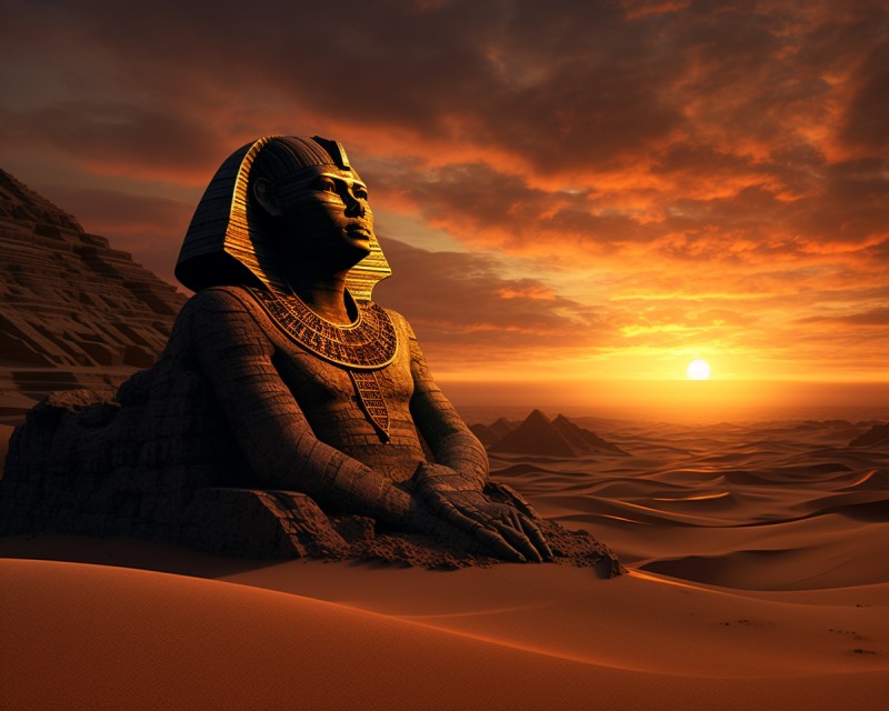 drawing of the Sphinx