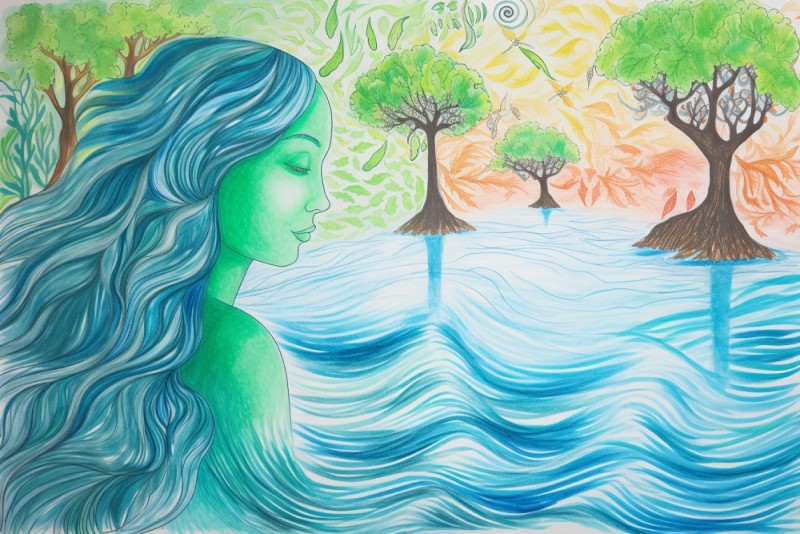 drawing of calypso