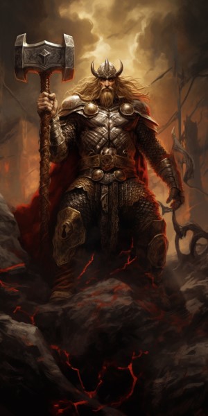 Viking god Thor