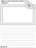 spring creative writing worksheets