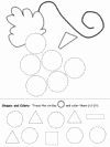 shapes recognition practice worksheet