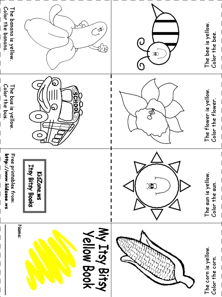 Color Yellow Printable Color Trace And Write Teaching Colors Yellow 