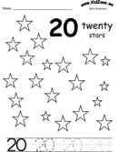 preschool counting worksheets