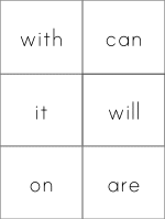 Fry Words grade one flashcards