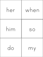 Fry Words grade one flashcards