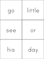 Fry Words grade one flashcards