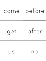 Fry Words grade one flashcards