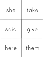 Fry Words grade one flashcards