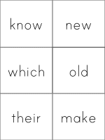 Fry Words grade one flashcards