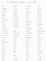 Fry Words grade four flashcards