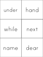 Fry Words grade two flashcards