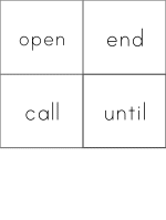 Fry Words grade two flashcards