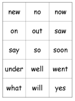 Kindergarten Dolch Words - Set 2